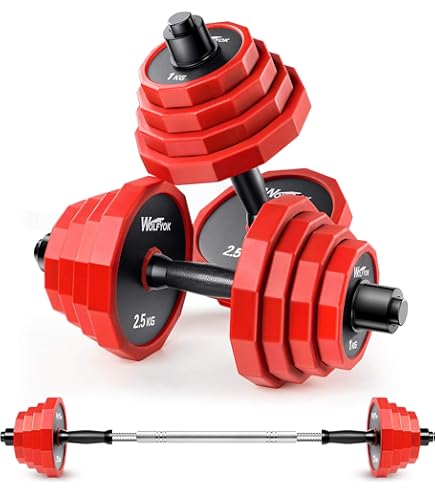 Amazon | ダンベル 可変式 スチール製 20kg 30kg 40kg 2個セット